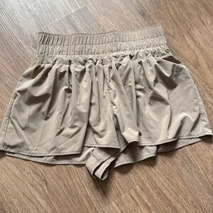 High waisted athletic shorts
